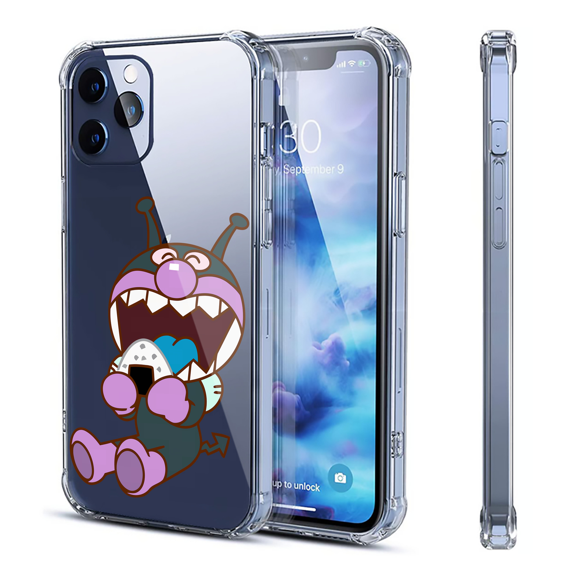 （画像用） アンパンマン Anpanman 【iPhone 12シリーズ対応】透明スマホケース（クリアソフトケース）